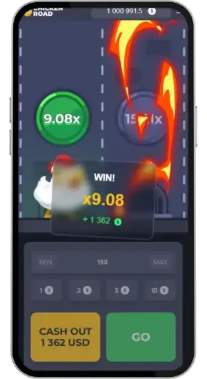 Zakończenie rundy przez cashout w Chicken Road